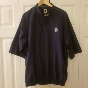 FootJoy FJ Golf Windbreaker Jacket Pullover Navy Blue Men Size Large